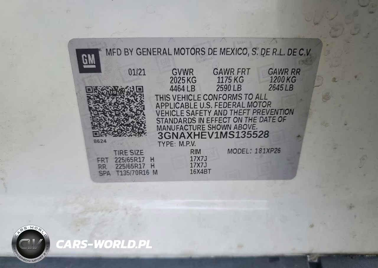 2021 Chevrolet Equinox Ls VIN:3GNAXHEV1MS135528 - 13