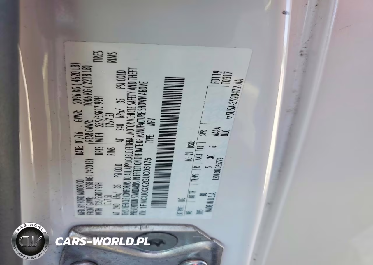 2016 Ford Escape Se VIN:1FMCU0GX2GUC05175 - 13