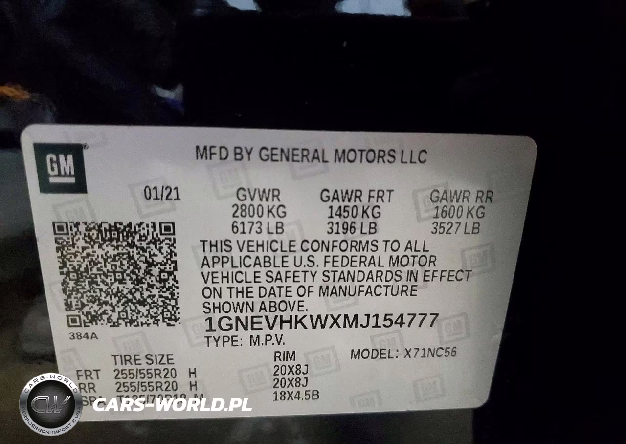 2021 Chevrolet Traverse Lt VIN:1GNEVHKWXMJ154777 - 14
