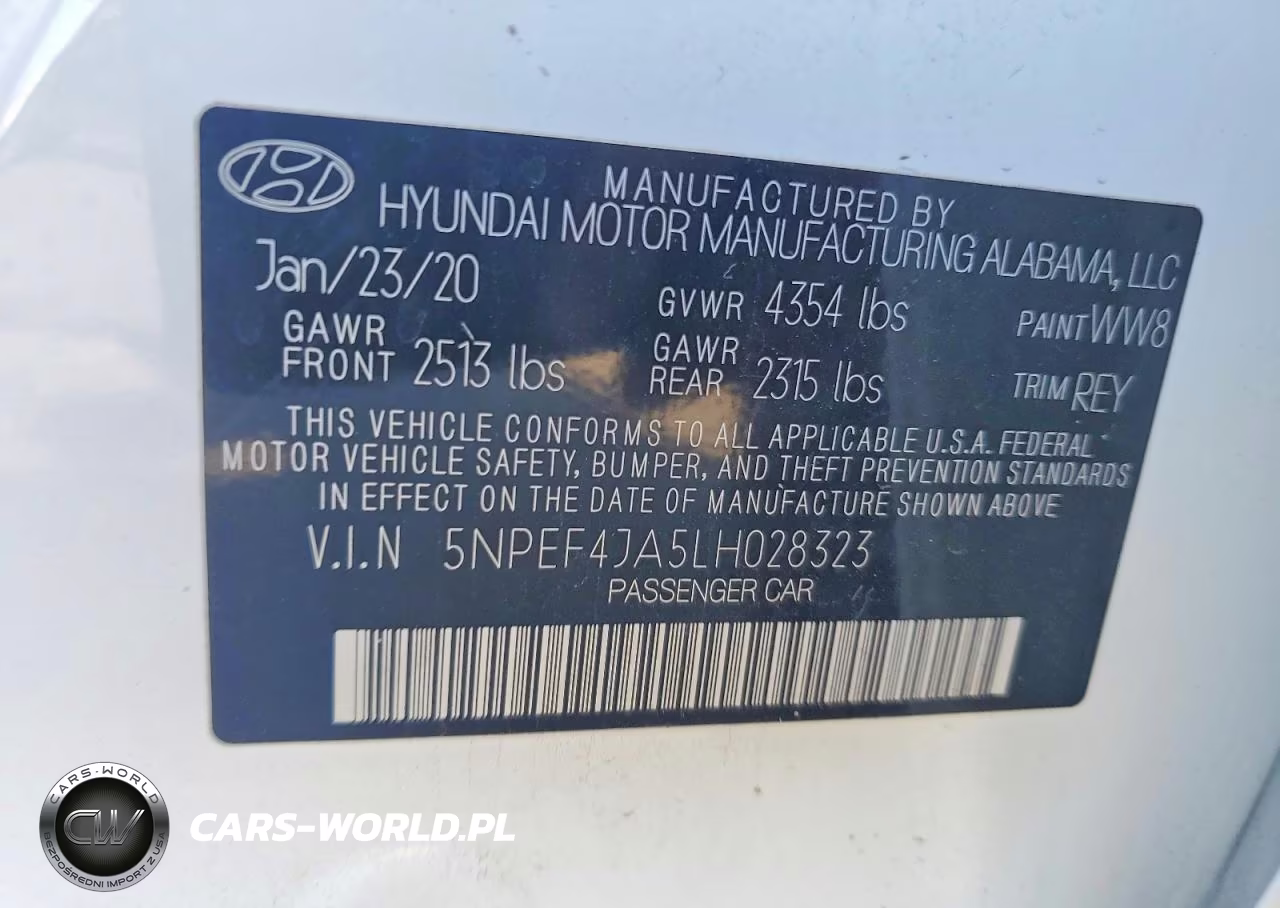 2020 Hyundai Sonata Sel VIN:5NPEF4JA5LH028323 - 12