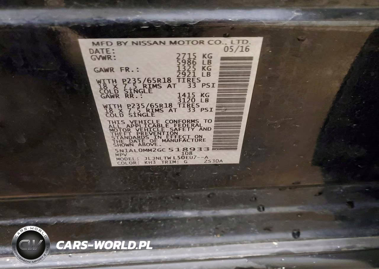 2016 Infiniti Qx60 Base VIN:5N1AL0MM2GC518933 - 13