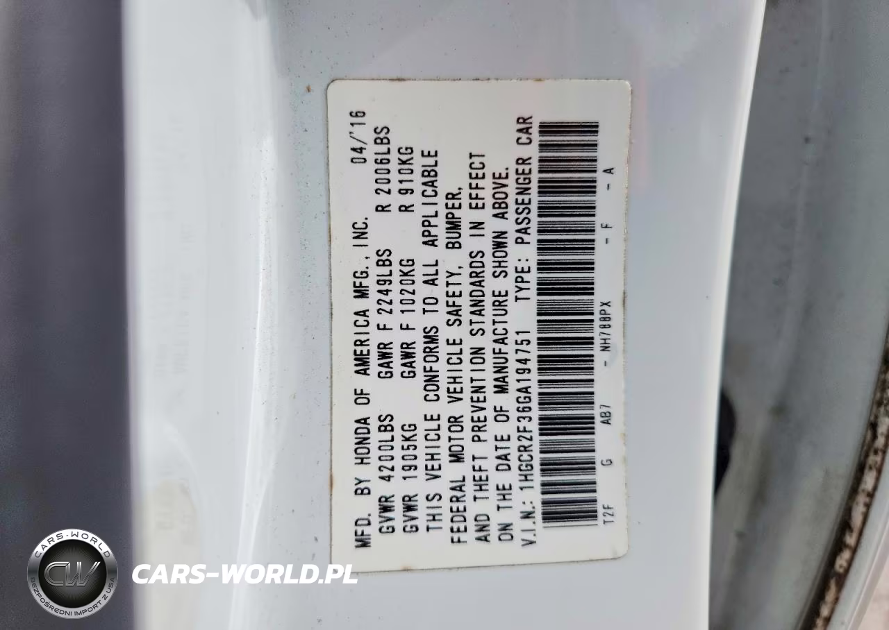 2016 Honda Accord Lx VIN:1HGCR2F36GA194751 - 12