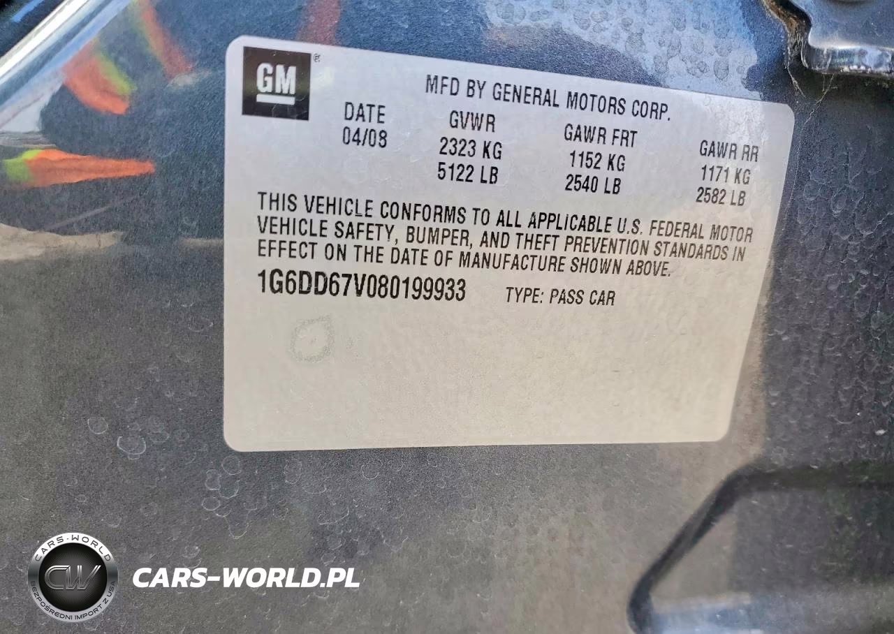 2008 Cadillac Sts VIN:1G6DD67V080199933 - 12