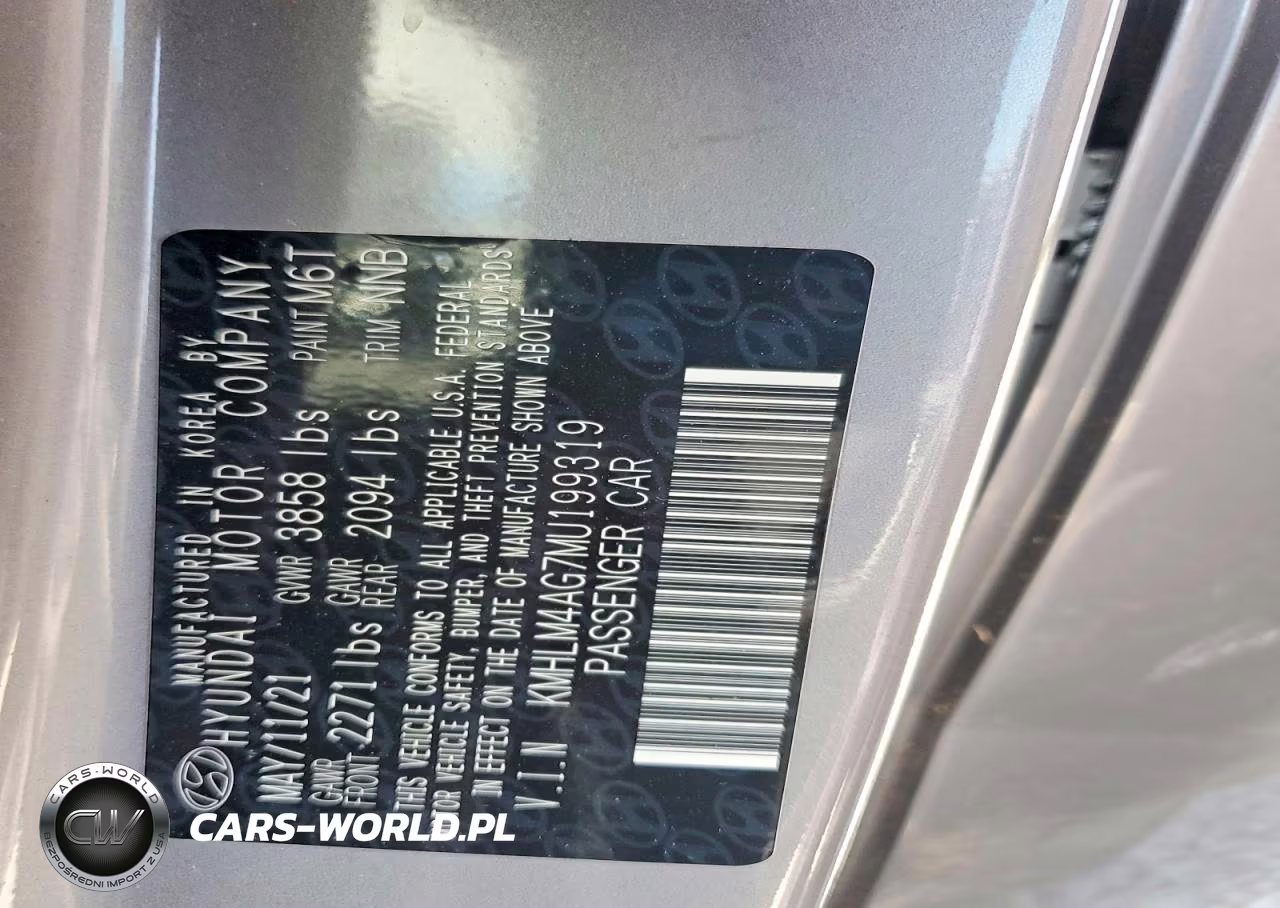 2021 Hyundai Elantra Sel VIN:KMHLM4AG7MU199319 - 12