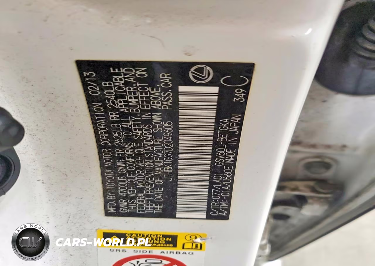 2013 Lexus Es 350 VIN:JTHBK1GG7D2049605 - 12