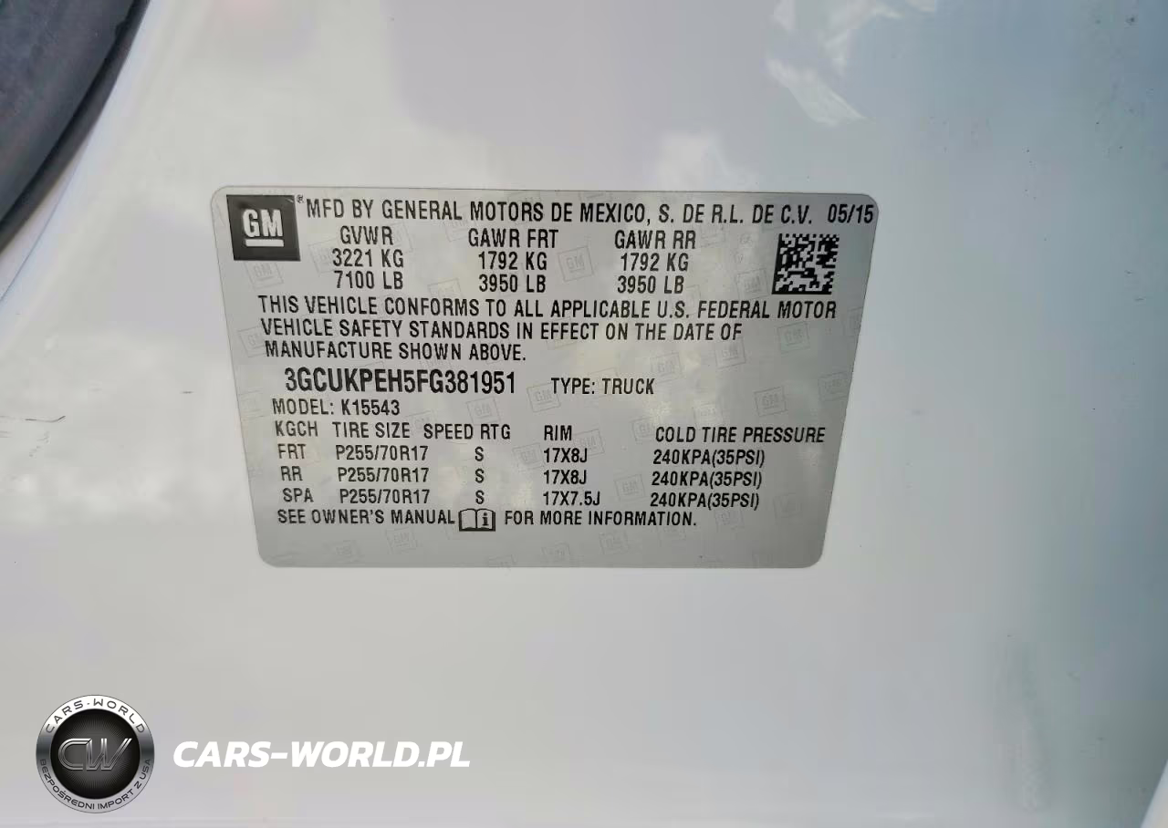 2015 Chevrolet Silverado K1500 VIN:3GCUKPEH5FG381951 - 12