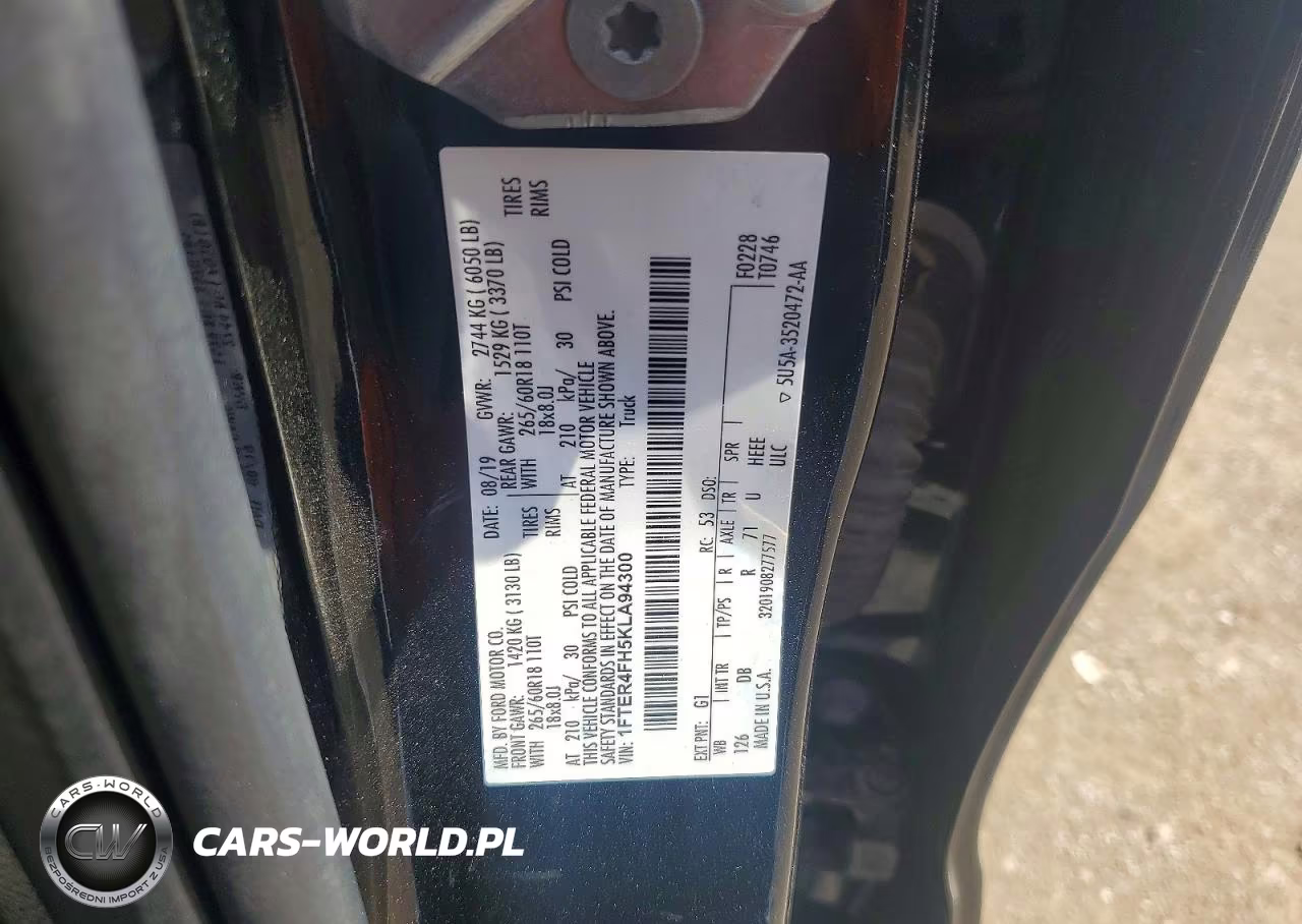 2019 Ford Ranger Xl VIN:1FTER4FH5KLA94300 - 12