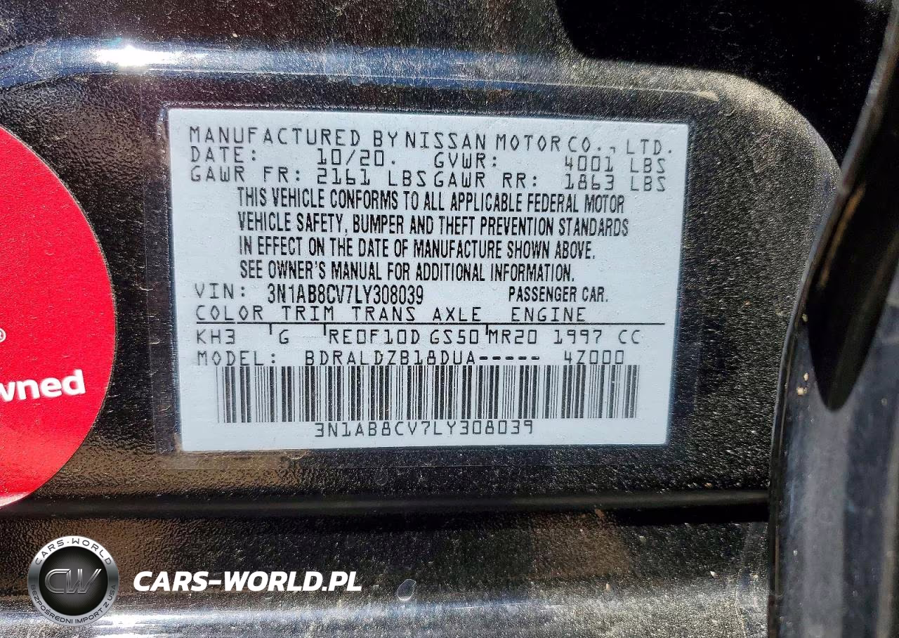 2020 Nissan Sentra Sv VIN:3N1AB8CV7LY308039 - 12