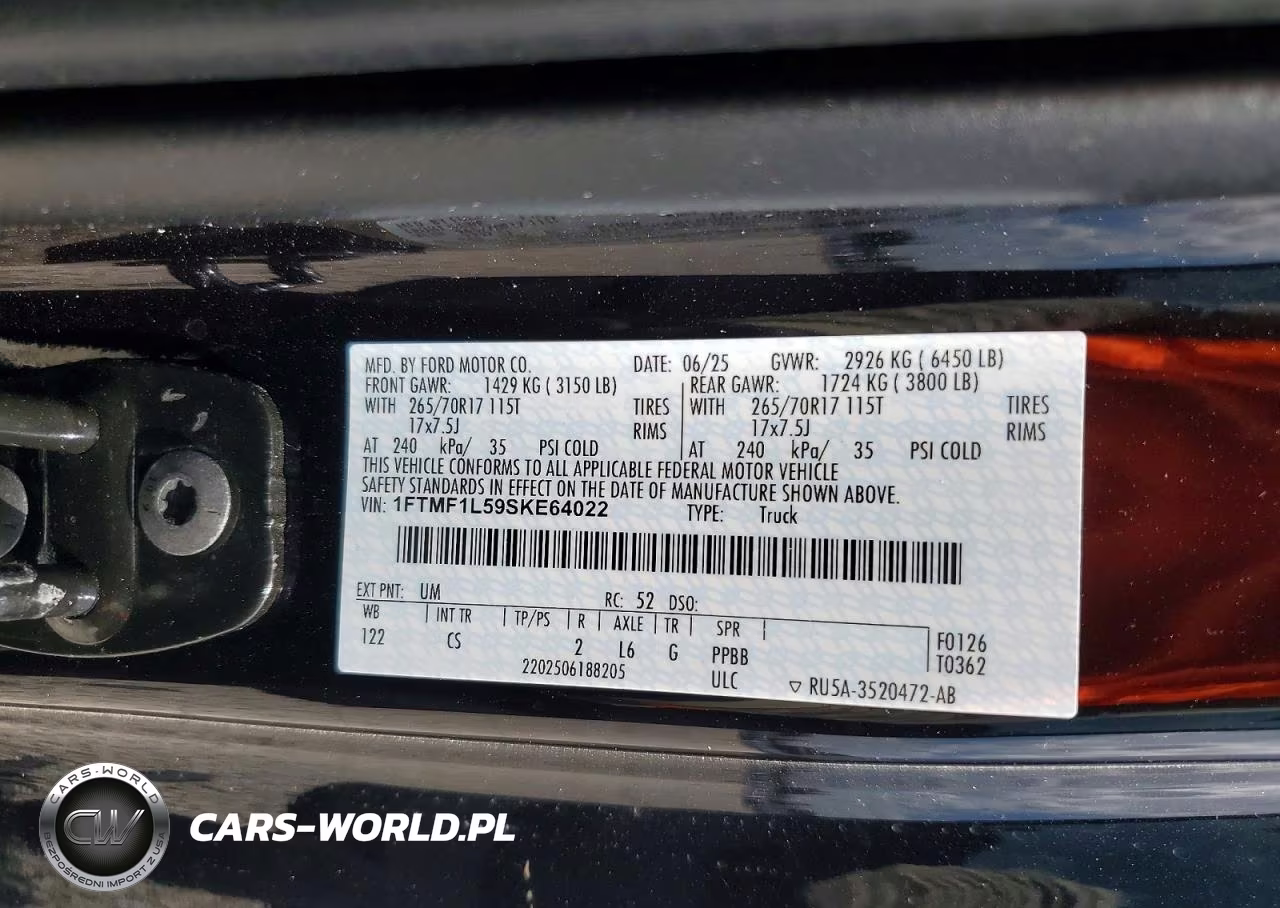 2025 Ford F150 Xl VIN:1FTMF1L59SKE64022 - 13