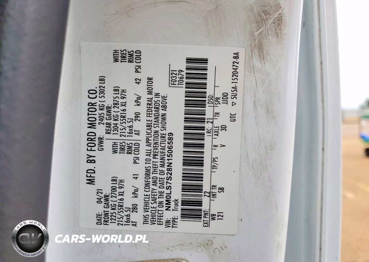 2026 Ford Transit Delivery Van VIN:NM0LS7S28N1506589 - 14