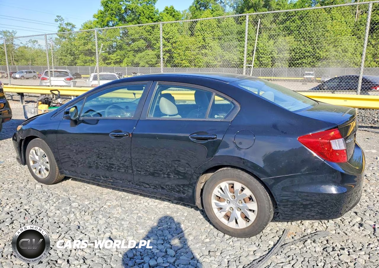 2012 Honda Civic Lx VIN:2HGFB2F56CH327829 - 2