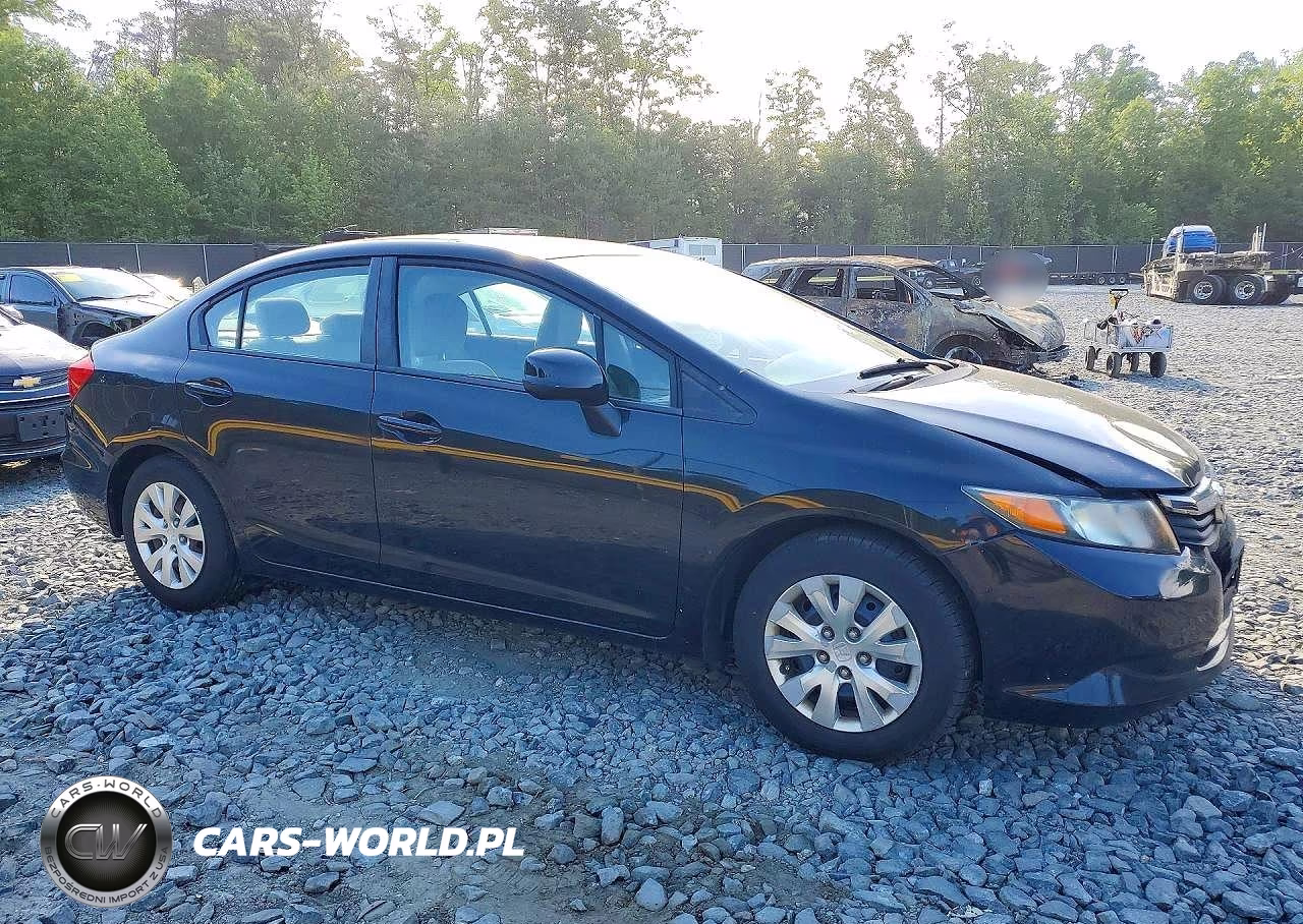 2012 Honda Civic Lx VIN:2HGFB2F56CH327829 - 4