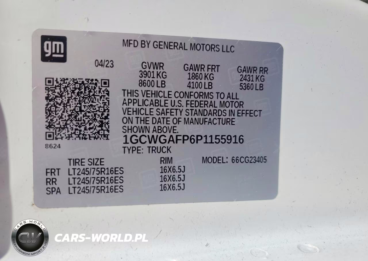 2023 Chevrolet Express VIN:1GCWGAFP6P1155916 - 14