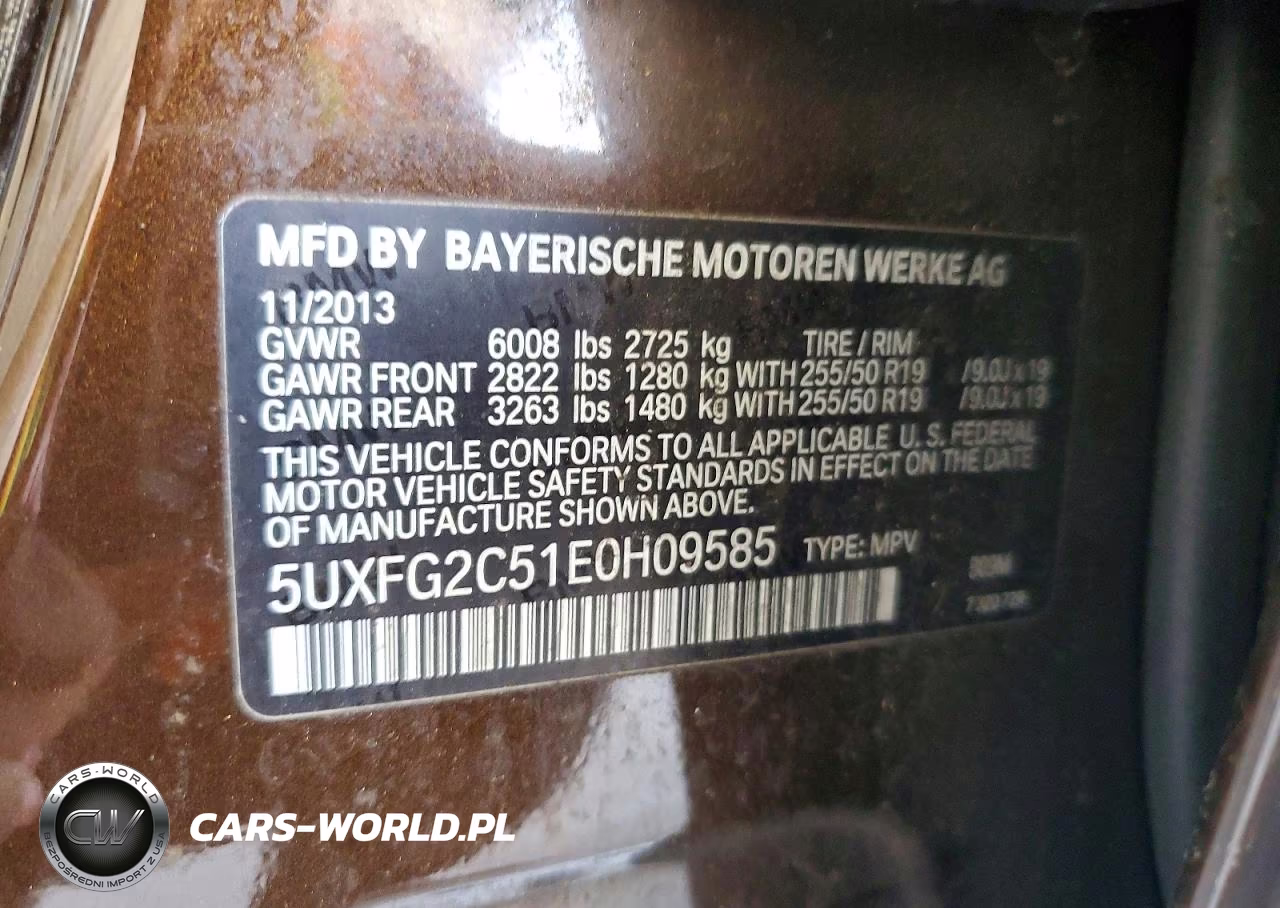 2014 BMW X6 xDrive35I VIN:5UXFG2C51E0H09585 - 12