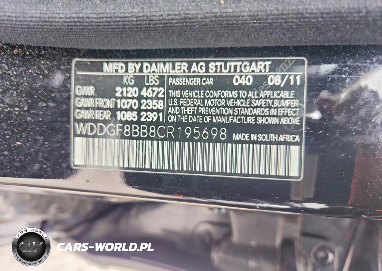 2012 Mercedes-Benz C 300 4Matic VIN:WDDGF8BB8CR195698 - 12