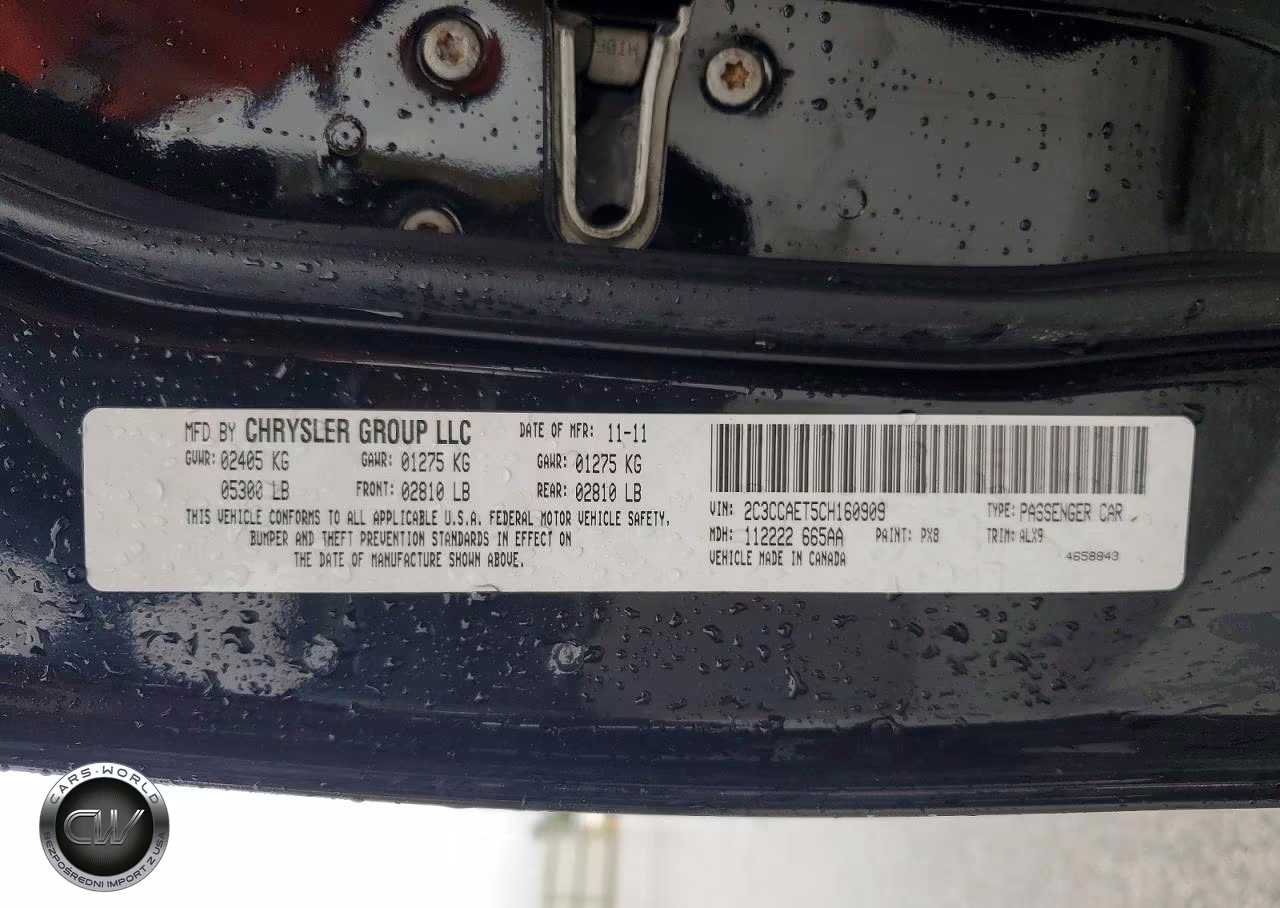 2012 Chrysler 300C VIN:2C3CCAET5CH160909 - 12
