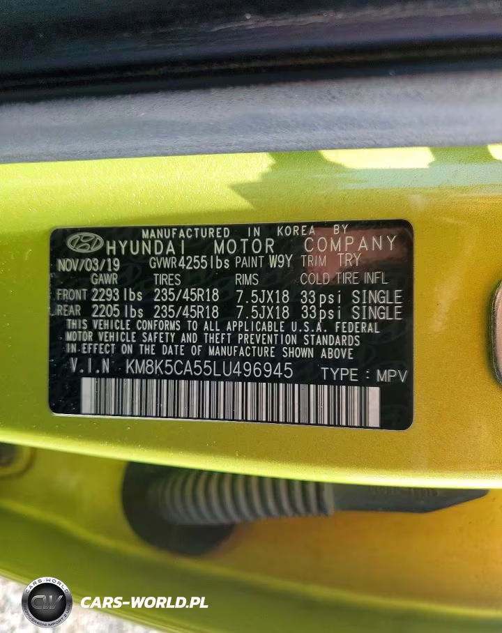 2020 Hyundai Kona Ultimate VIN:KM8K5CA55LU496945 - 13