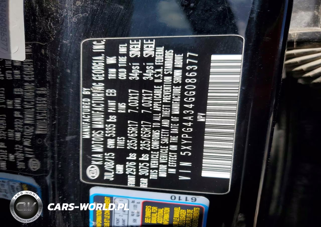 2016 Kia Sorento Lx VIN:5XYPG4A34GG086377 - 13