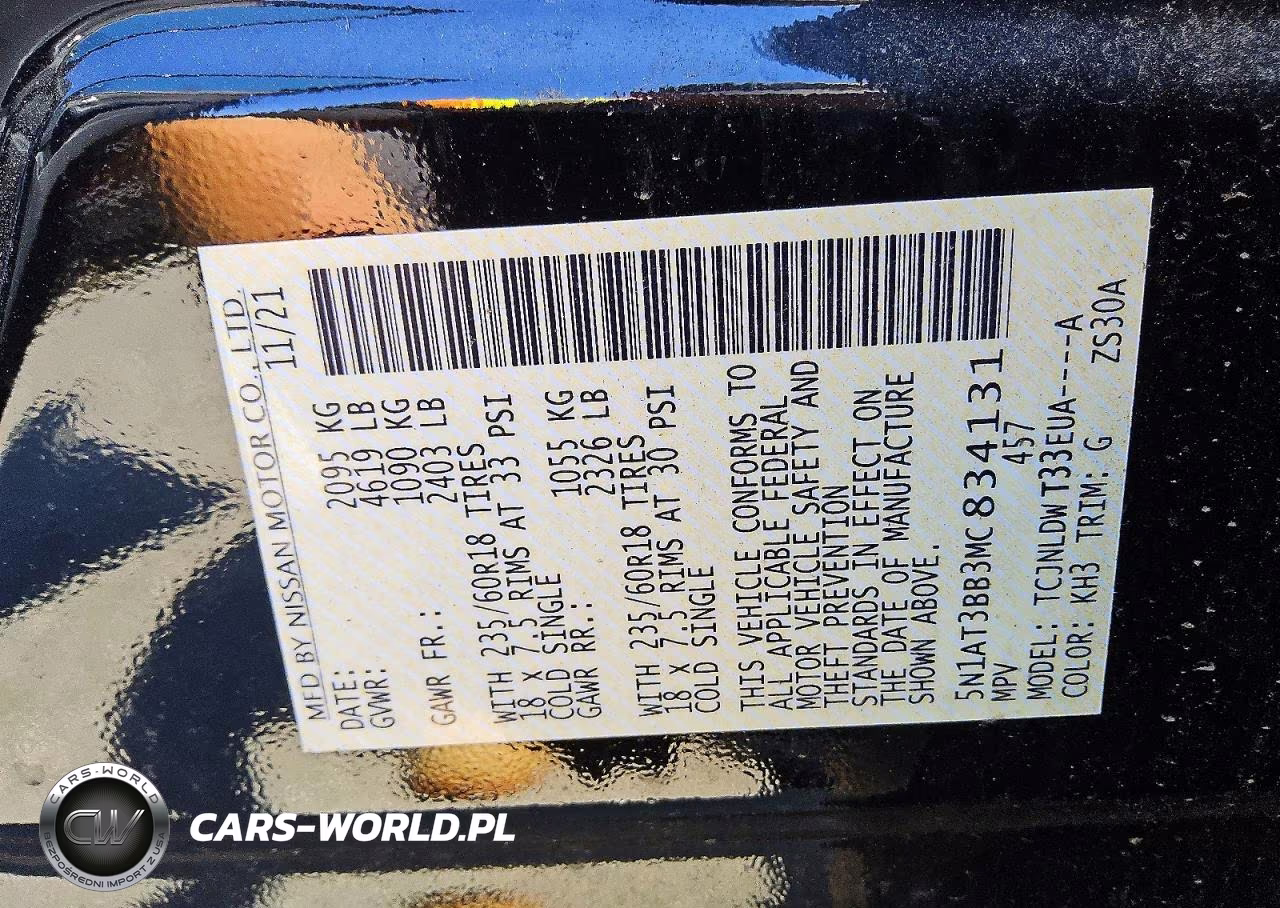 2021 Nissan Rogue Sv VIN:5N1AT3BB3MC834131 - 13