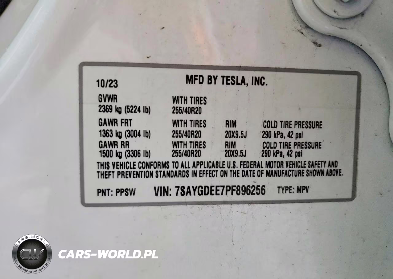 2023 Tesla Model Y VIN:7SAYGDEE7PF896256 - 13