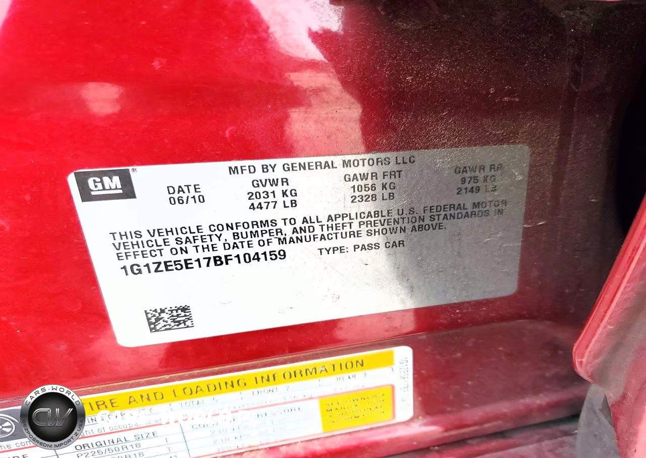 2011 Chevrolet Malibu Ltz VIN:1G1ZE5E17BF104159 - 12
