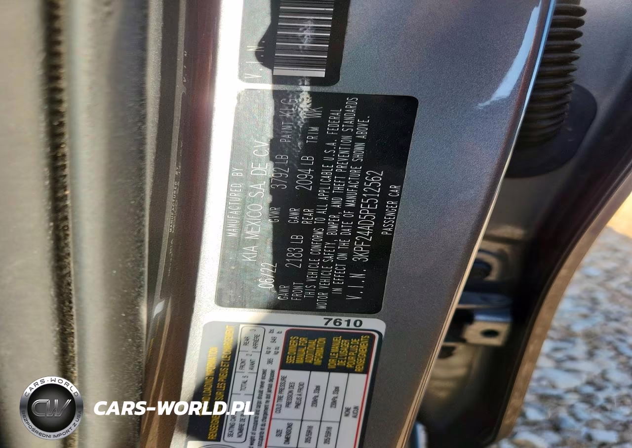 2023 Kia Forte Lxs VIN:3KPF24AD5PE512562 - 12