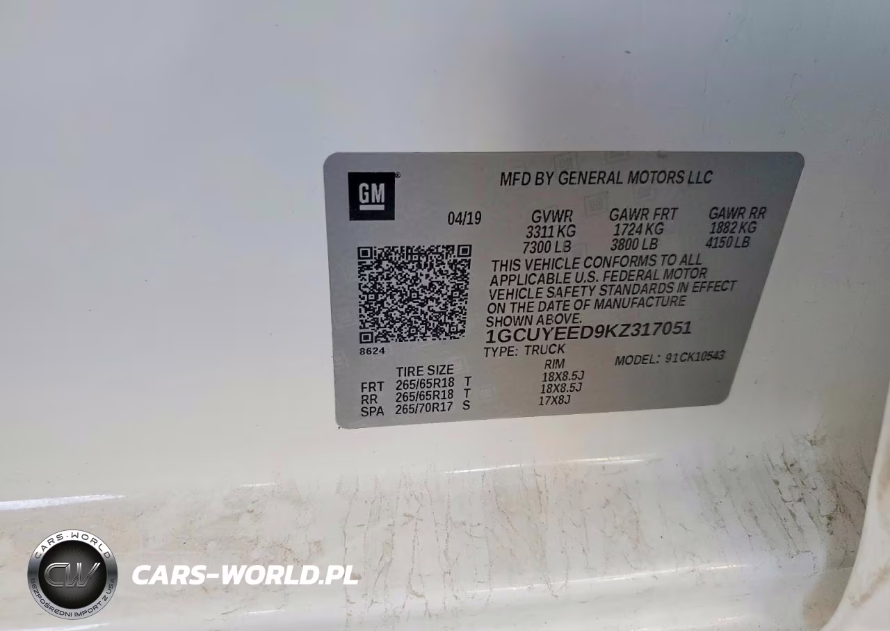 2019 Chevrolet Silverado K1500 Rst VIN:1GCUYEED9KZ317051 - 12