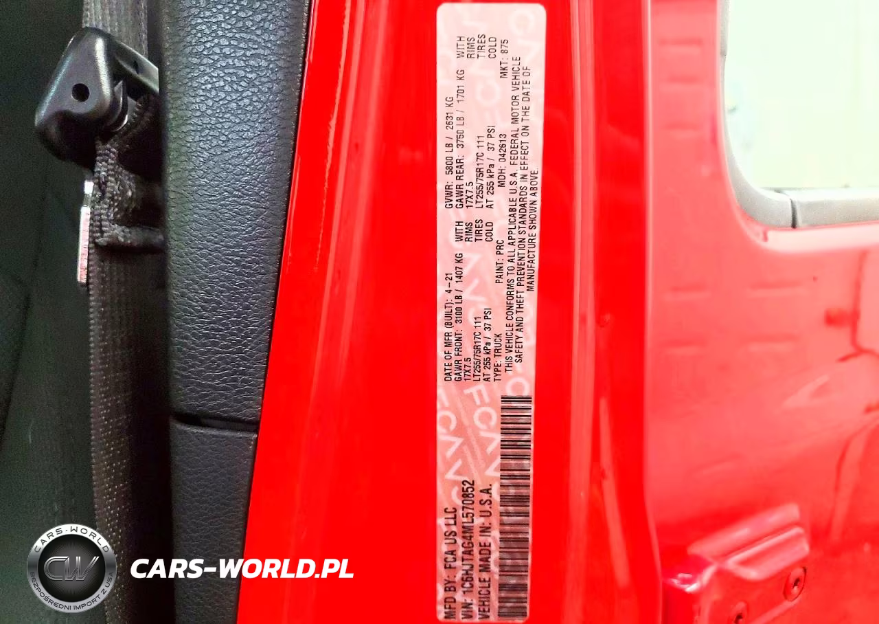 2021 Jeep Gladiator Sport VIN:1C6HJTAG4ML570852 - 12