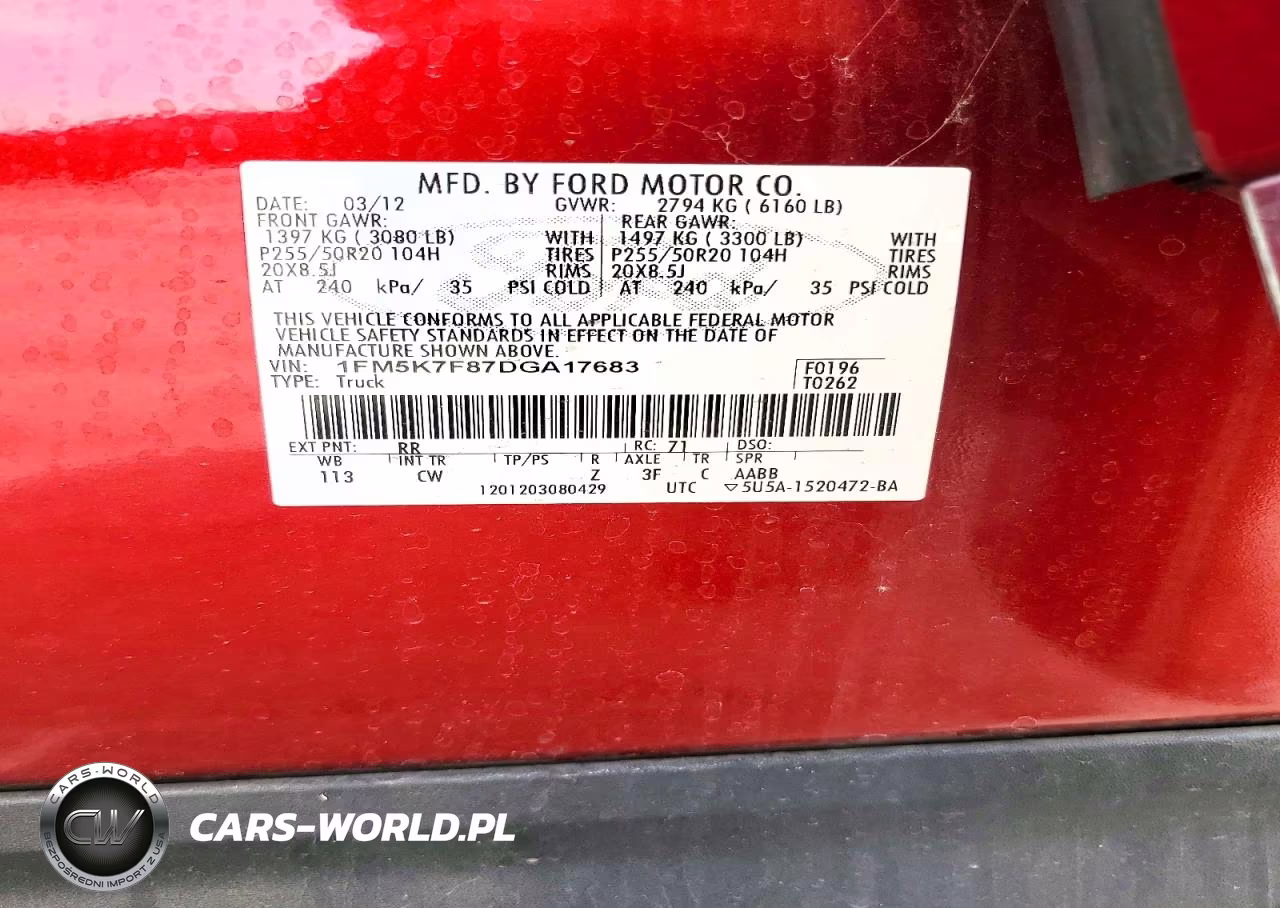 2013 Ford Explorer Limited VIN:1FM5K7F87DGA17683 - 12
