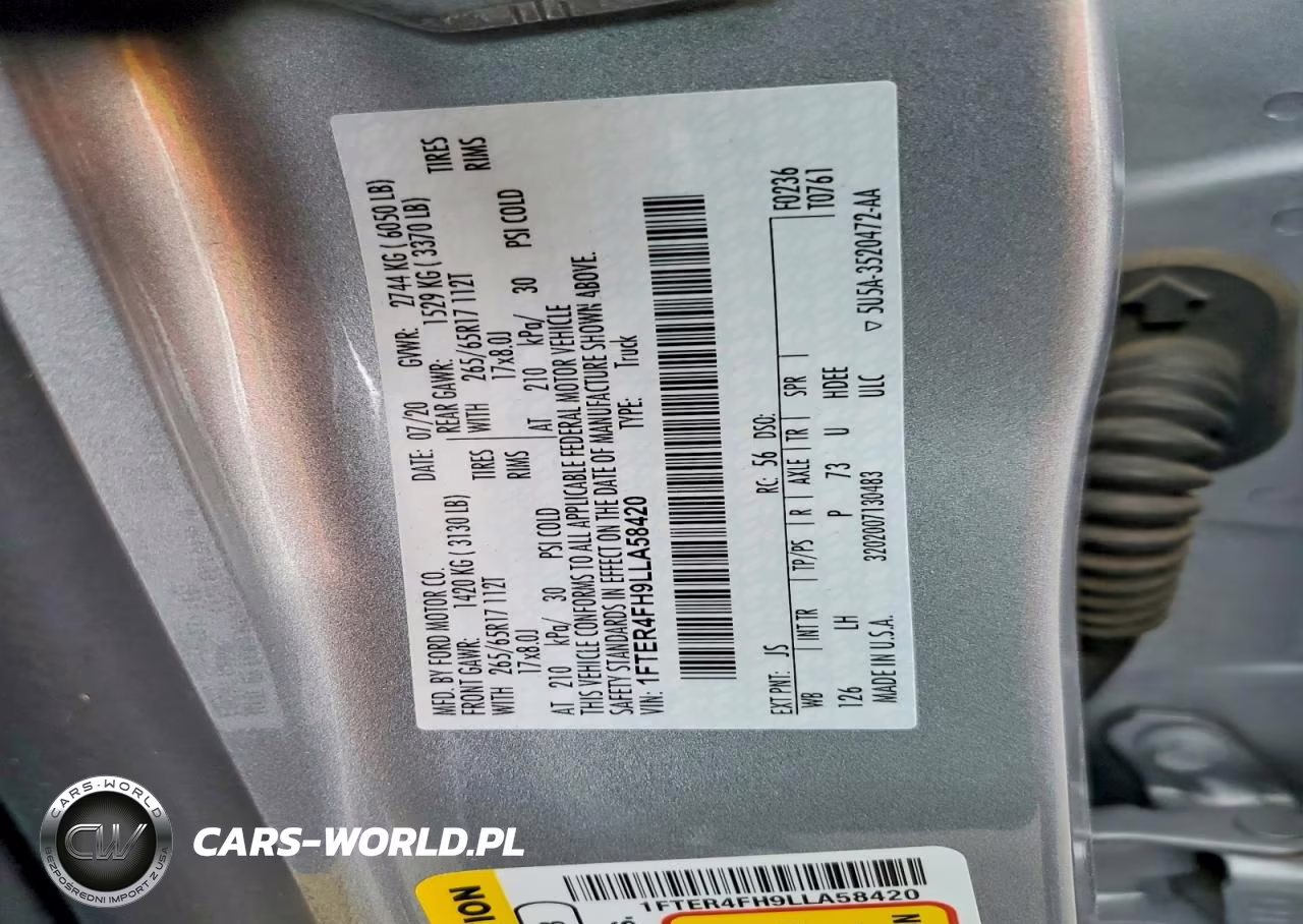 2020 Ford Ranger Xl VIN:1FTER4FH9LLA58420 - 12