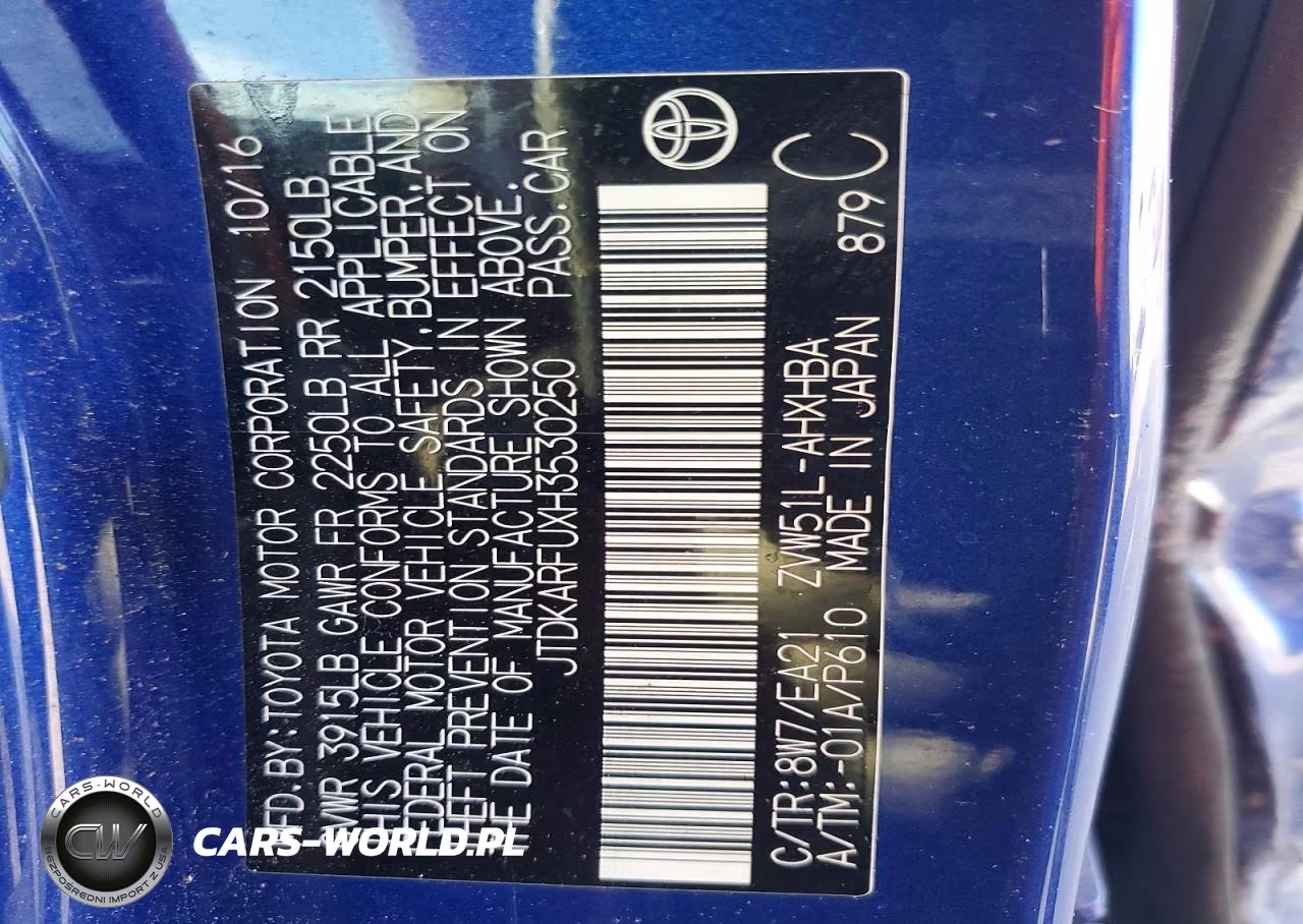 2017 Toyota Prius Three Touring VIN:JTDKARFUXH3530250 - 12