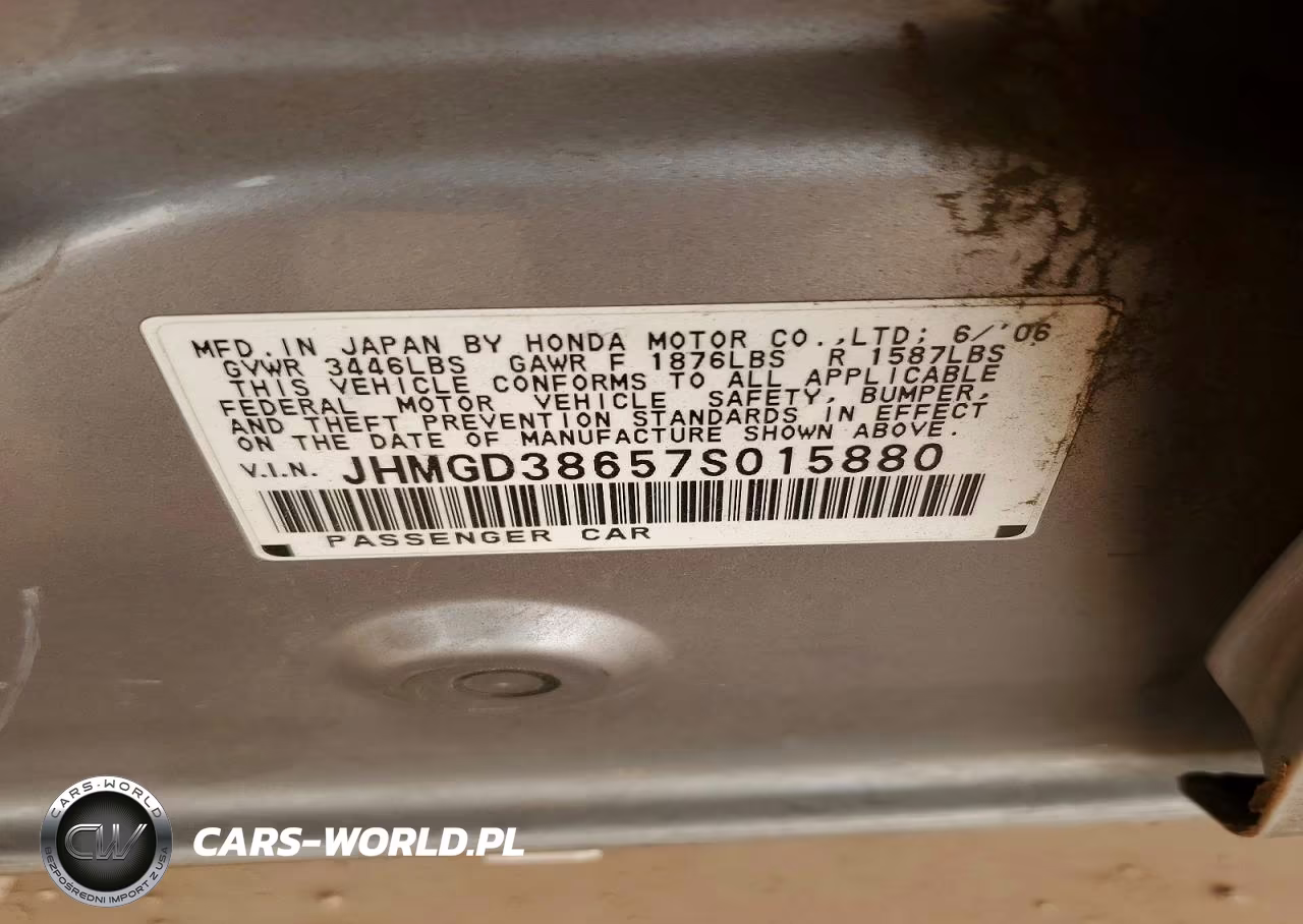 2007 Honda Fit S VIN:JHMGD38657S015880 - 13
