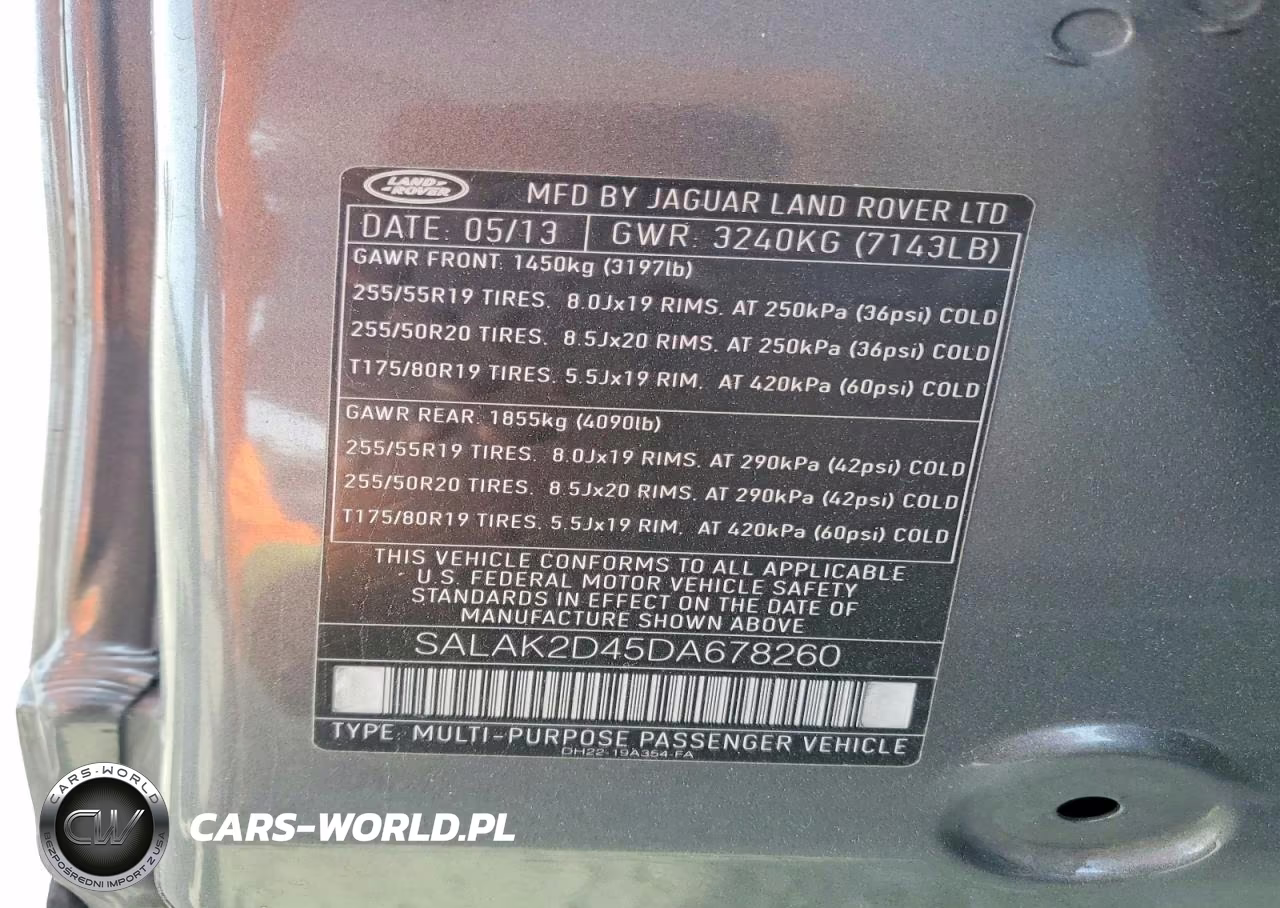 2013 Land Rover Lr4 Hse Luxury VIN:SALAK2D45DA678260 - 13