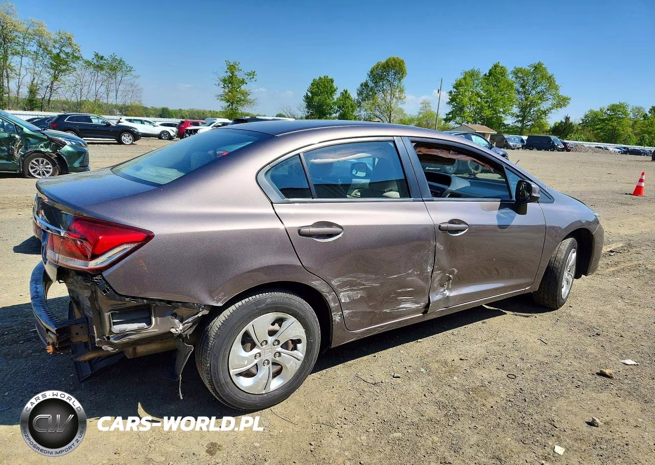 2013 Honda Civic Lx VIN:19XFB2F58DE291444 - 3