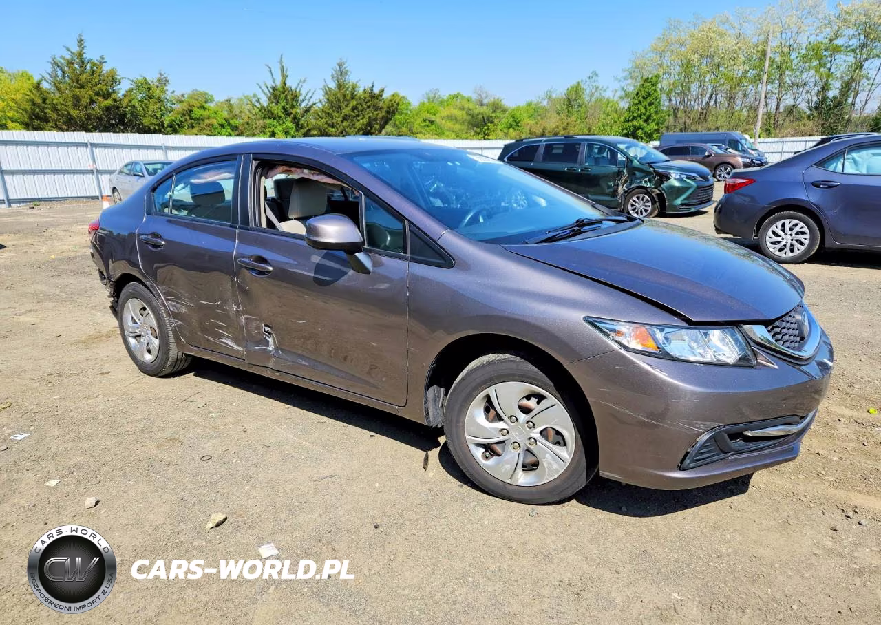 2013 Honda Civic Lx VIN:19XFB2F58DE291444 - 4