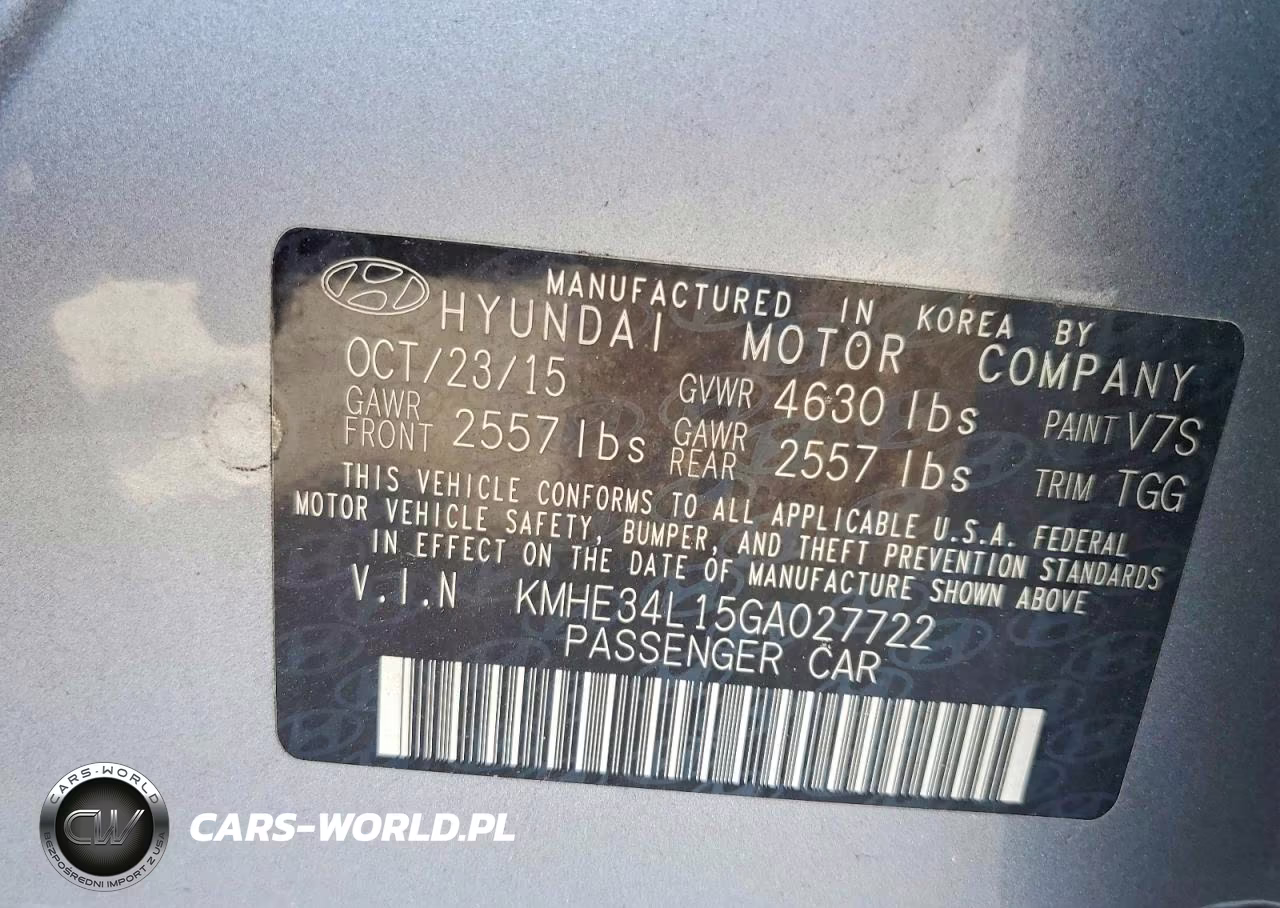 2016 Hyundai Sonata Hybrid Limited VIN:KMHE34L15GA027722 - 13