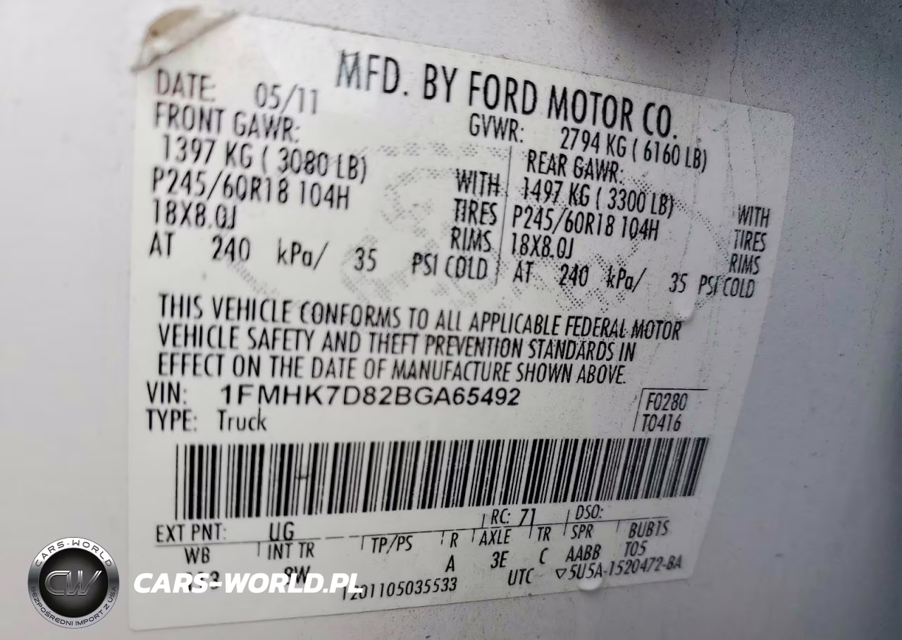 2011 Ford Explorer Xlt VIN:1FMHK7D82BGA65492 - 13