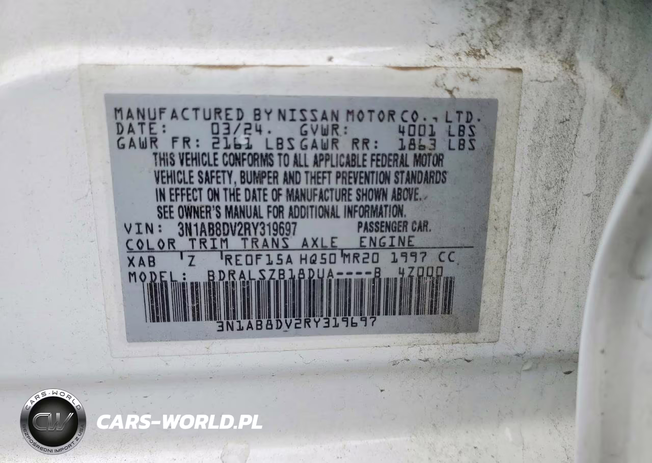 2024 Nissan Sentra Sr VIN:3N1AB8DV2RY319697 - 13