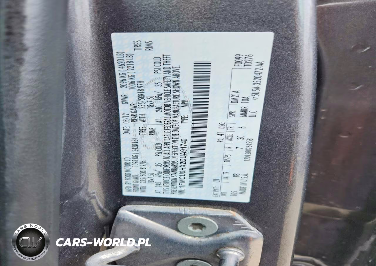 2013 Ford Escape Sel VIN:1FMCU0HX2DUA91740 - 12