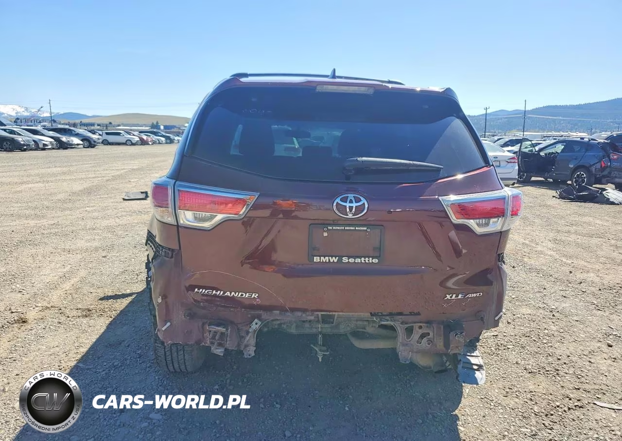 2015 Toyota Highlander Xle VIN:5TDJKRFH6FS182583 - 6