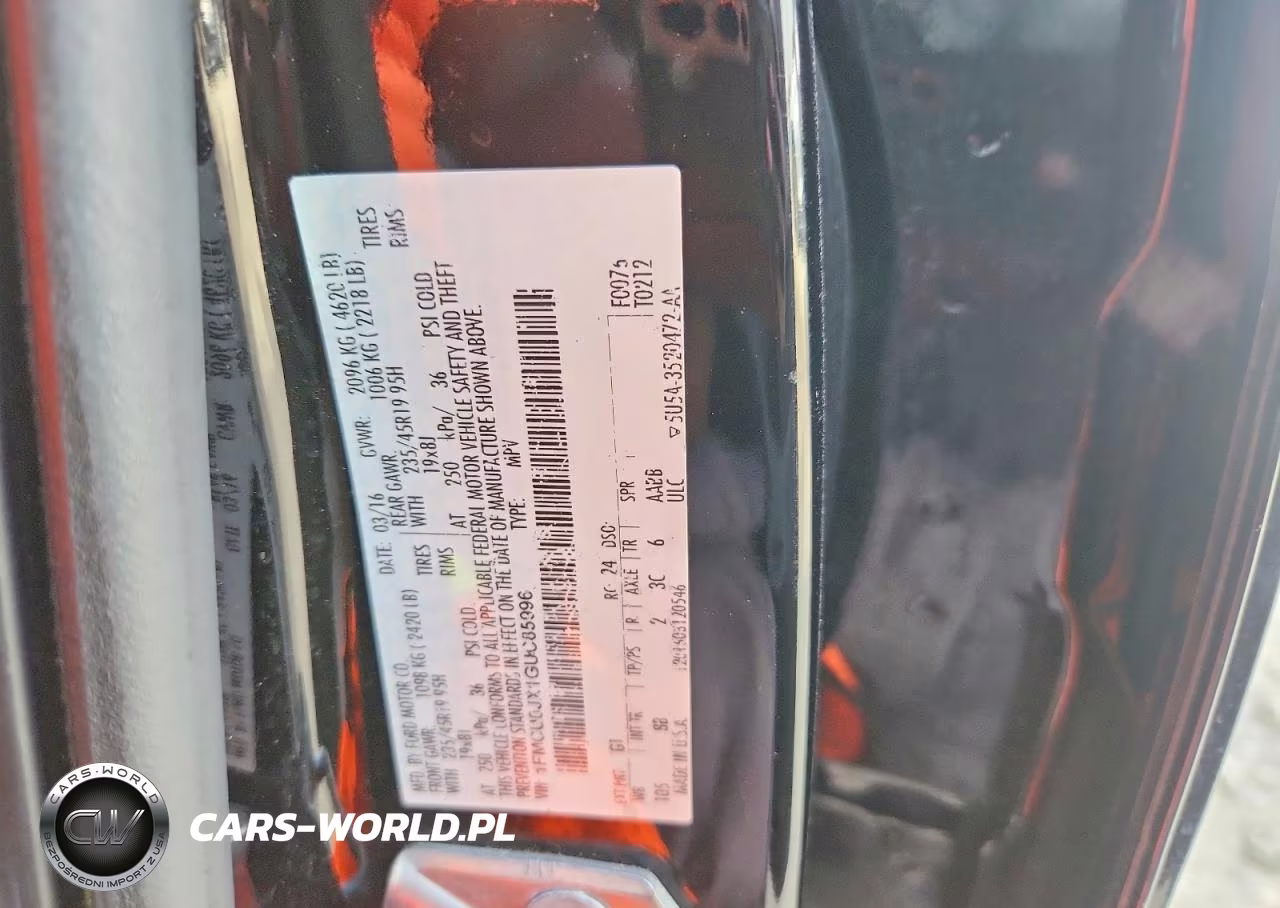2016 Ford Escape Titanium VIN:1FMCU0JX1GUC85996 - 12