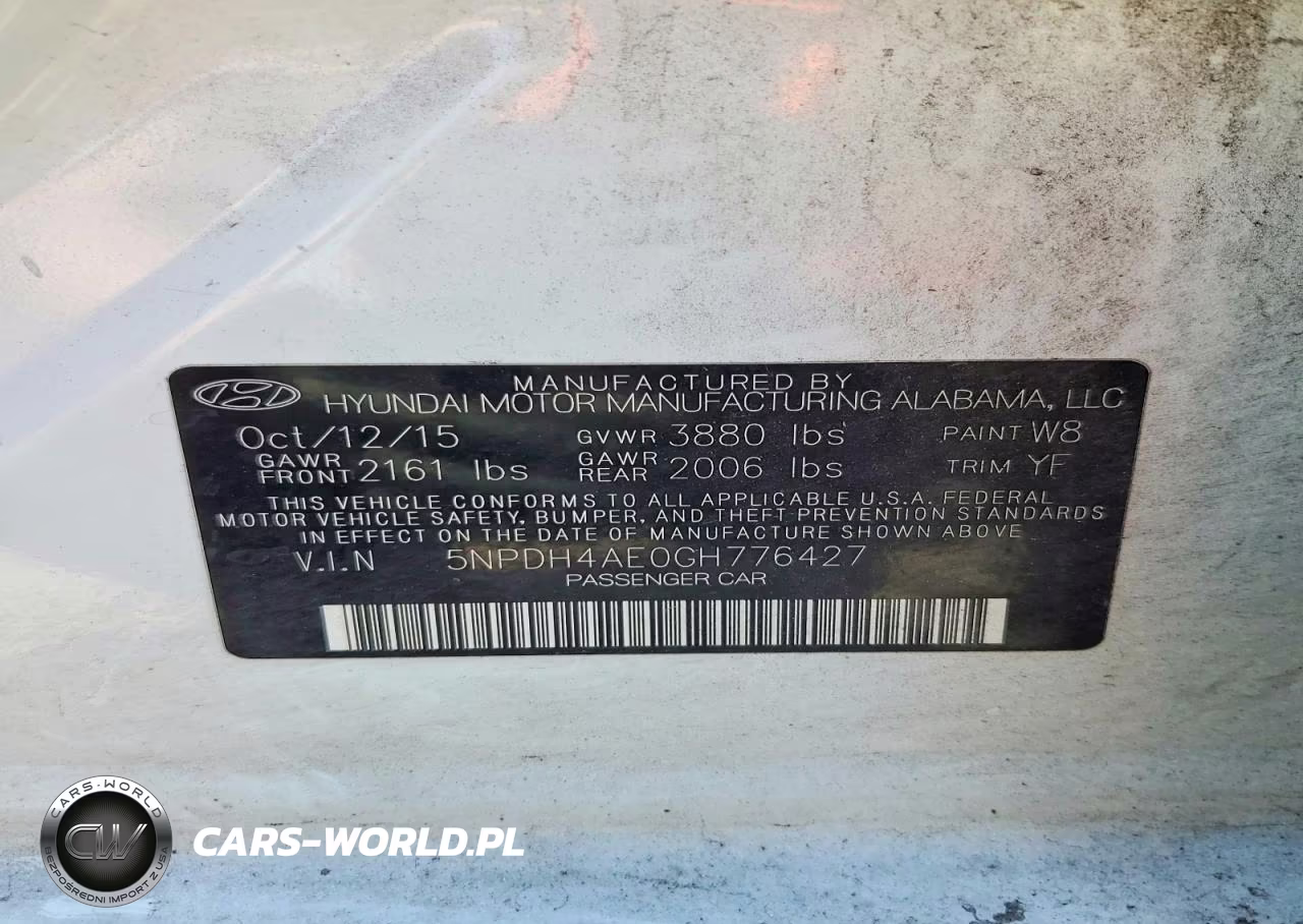 2016 Hyundai Elantra Se VIN:5NPDH4AE0GH776427 - 12