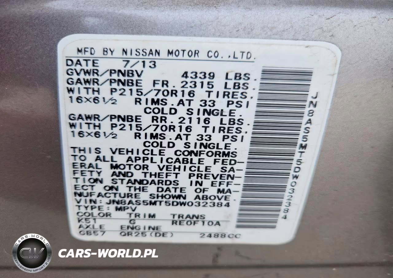 2013 Nissan Rogue S VIN:JN8AS5MT5DW032384 - 13