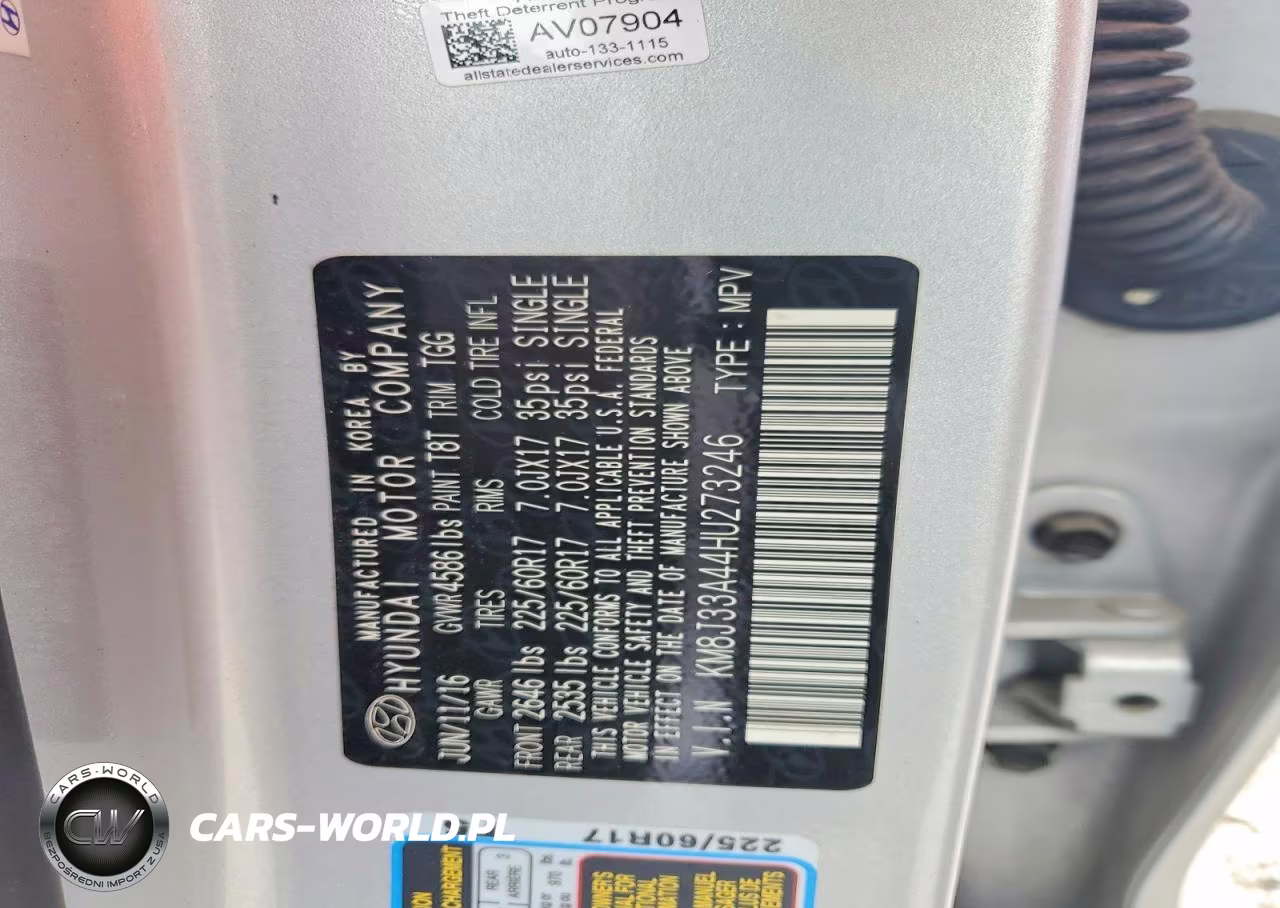 2017 Hyundai Tucson Se VIN:KM8J33A44HU273246 - 13