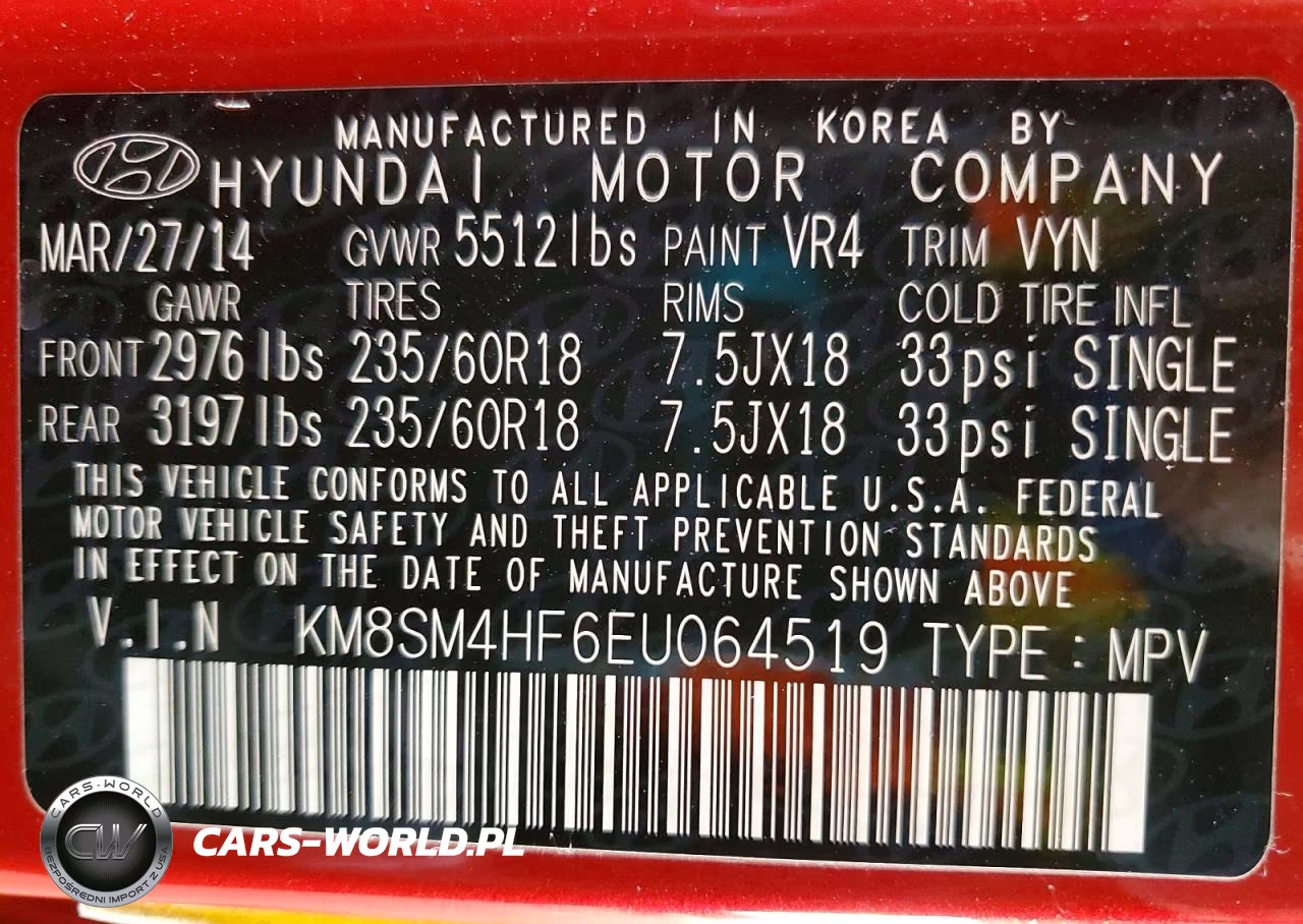 2014 Hyundai Santa Fe Gls VIN:KM8SM4HF6EU064519 - 13