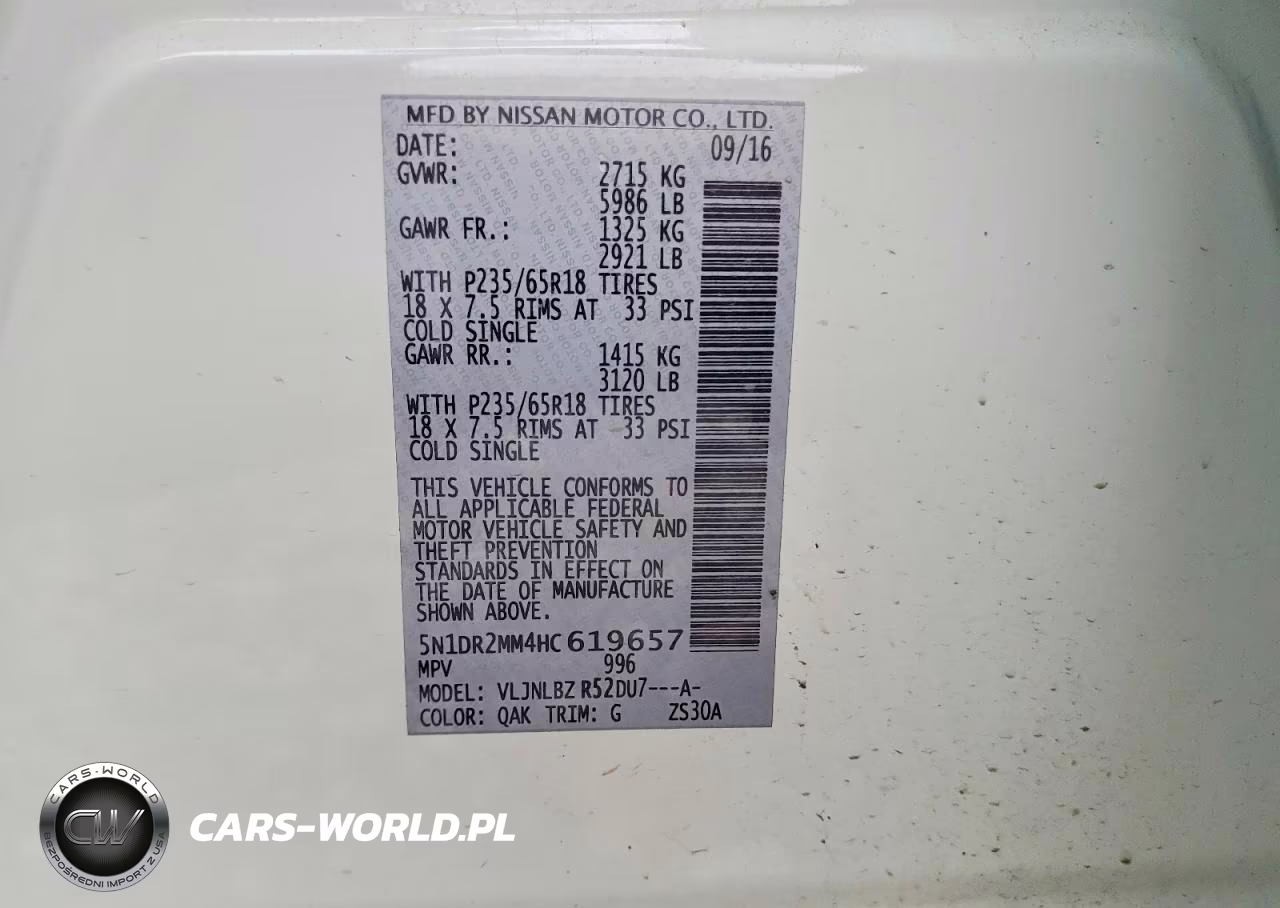 2017 Nissan Pathfinder S VIN:5N1DR2MM4HC619657 - 14
