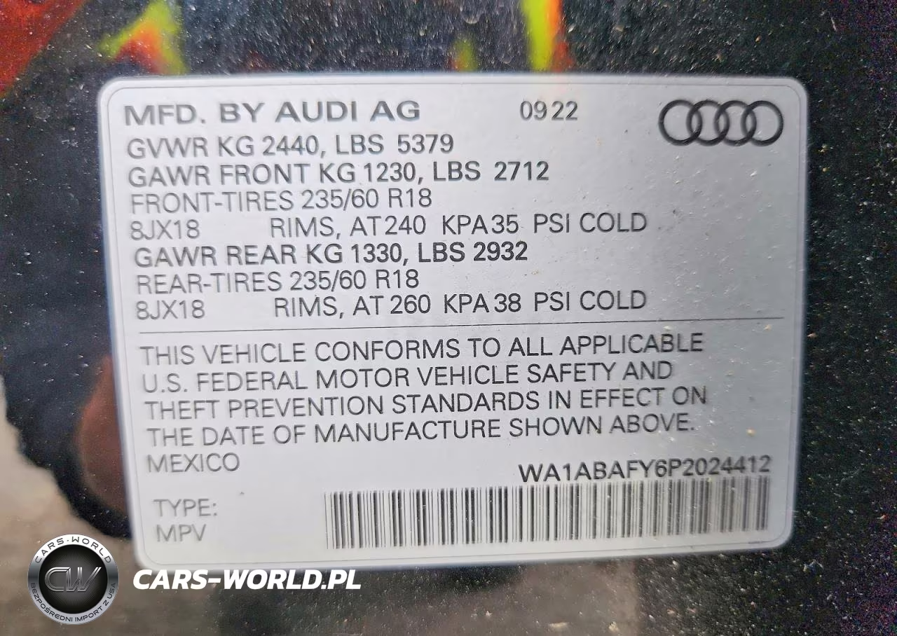 2023 Audi Q5 Premium 40 VIN:WA1ABAFY6P2024412 - 12