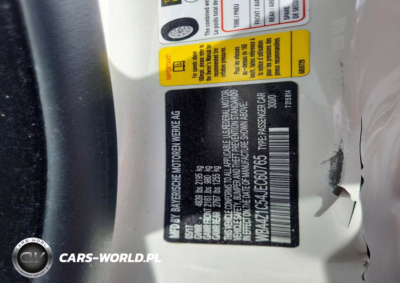 2018 BMW 430I VIN:WBA4Z1C54JEC60765 - 12