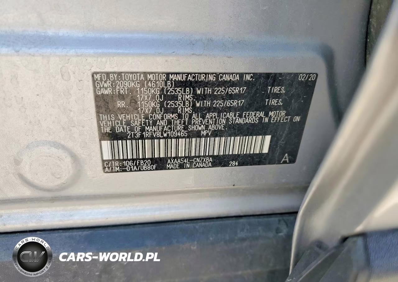 2020 Toyota Rav4 Le VIN:2T3F1RFV8LW109465 - 14