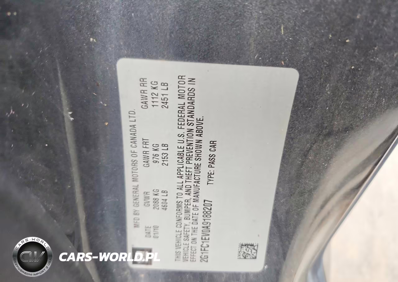 2010 Chevrolet Camaro Lt VIN:2G1FC1EV0A9188207 - 12